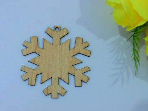 طرح کریسمس دانه برف چوبی کاردستی خالی تزئین برش لیزری - christmas snowflake wooden craft blank decoration laser cut ve - برای دستگاه CNC چوب و لیزر (سی ان سی)