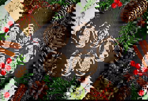 طرح اسباب‌بازی‌های کریسمس برش لیزری - christmas toys laser cut ve - برای دستگاه CNC چوب و لیزر (سی ان سی)