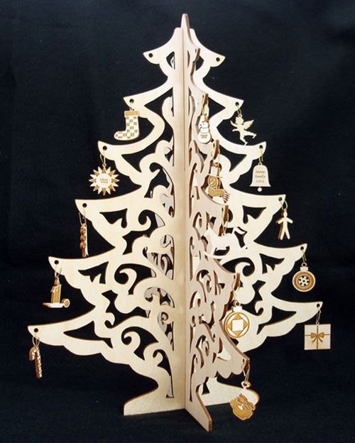 طرح جواهرات درخت کریسمس didplay صنایع چوبی برش لیزری - christmas tree jewelry didplay wood crafts laser cut ve - برای دستگاه CNC چوب و لیزر (سی ان سی)