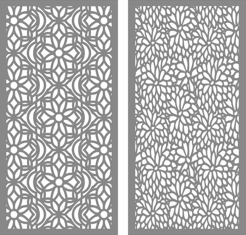طرح الگوی گل گل داوودی برای برش لیزری - chrysanthemum flower screen pattern for laser cutting - برای دستگاه CNC چوب و لیزر (سی ان سی)