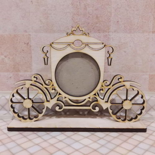 طرح قاب عکس سیندرلا لیزری - cinderella photo frame laser cut ve - برای دستگاه CNC چوب و لیزر (سی ان سی)