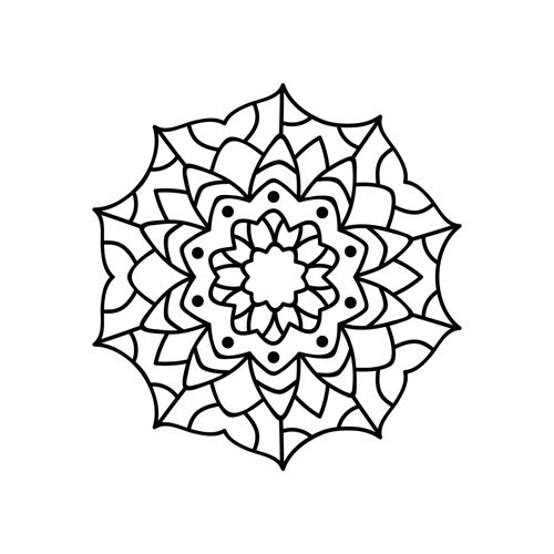 طرح دایره ماندالا تزئین - circle mandala ornament - برای دستگاه CNC چوب و لیزر (سی ان سی)