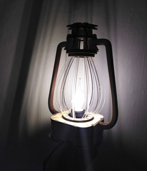 طرح چراغ خواب فانوس کلاسیک لامپ رومیزی لیزر - classic lantern nightlight table lamp for laser cut ve - برای دستگاه CNC چوب و لیزر (سی ان سی)