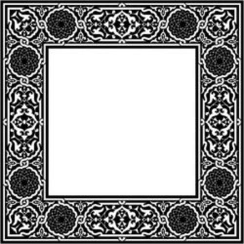 طرح نقوش تزئینی مربعی کلاسیک برای برش لیزری cnc - classic square decorative motifs for laser cut cnc - برای دستگاه CNC چوب و لیزر (سی ان سی)