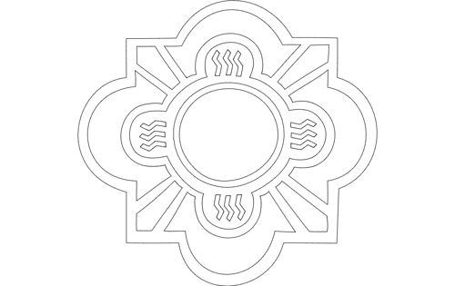 طرح ساعت صفحه هنری طرح - clock face art - برای دستگاه CNC چوب و لیزر (سی ان سی)