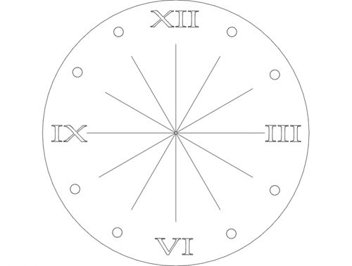 طرح ساعت رام شماره - clock rom num - برای دستگاه CNC چوب و لیزر (سی ان سی)