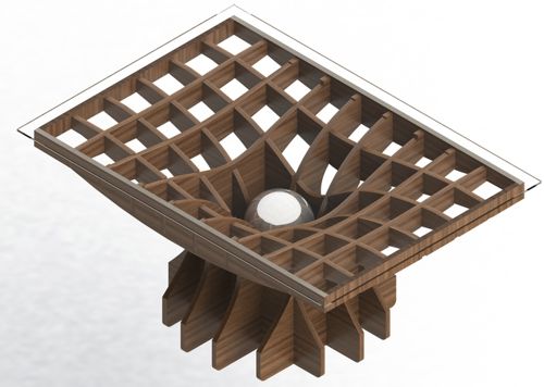 طرح cnc-laser-cut-coffee-table