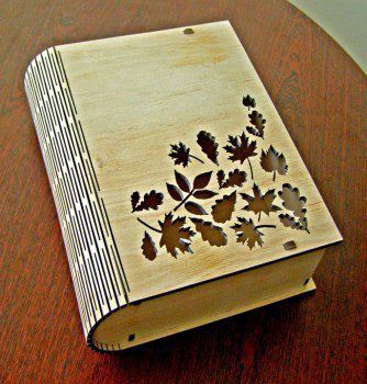 طرح طراحی جعبه کتاب برش لیزر cnc - cnc laser cut design book box ve - برای دستگاه CNC چوب و لیزر (سی ان سی)