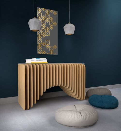 طرح طراحی لباس پارامتریک برش لیزر cnc - cnc laser cut parametric dresser design - برای دستگاه CNC چوب و لیزر (سی ان سی)