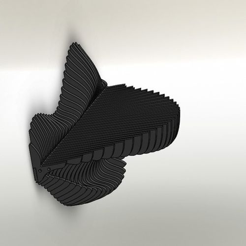 طرح قفسه دیواری پارامتری با برش لیزری cnc و پایه - cnc laser cut parametric wall shelf stand - برای دستگاه CNC چوب و لیزر (سی ان سی)