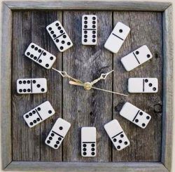 طرح برش لیزر cnc ساعت به شکل یک دومینو - cnc laser cut the clock is shaped like a domino ve - برای دستگاه CNC چوب و لیزر (سی ان سی)