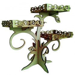 طرح قفسه‌های نمایش درخت سه طبقه با برش لیزری cnc - cnc laser cut three story tree display shelves ve - برای دستگاه CNC چوب و لیزر (سی ان سی)