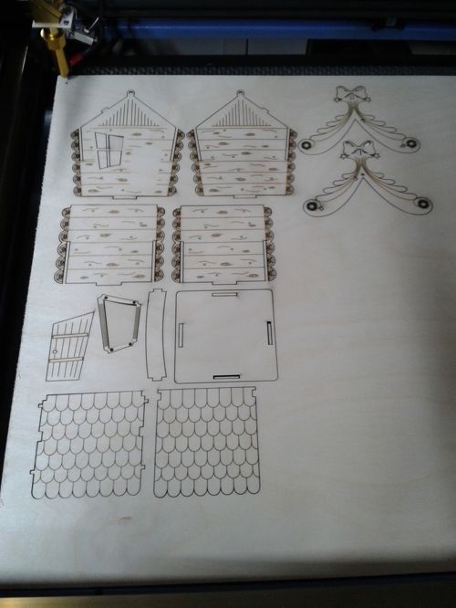 طرح برش لیزری cnc ماکت جعبه خانه طراحی هنر - cnc laser cutting replica box house design art ve - برای دستگاه CNC چوب و لیزر (سی ان سی)