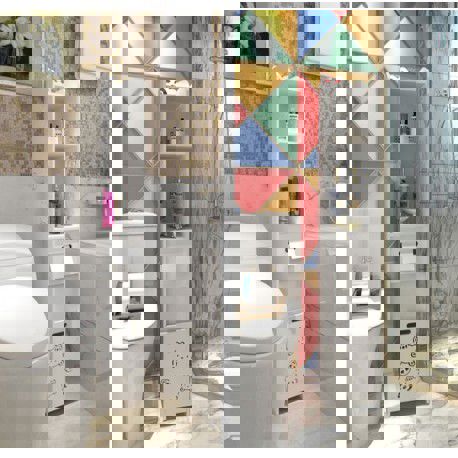 طرح قفسه‌های چوبی حمام با برش لیزری cnc - cnc laser cut wooden bathroom shelves - برای دستگاه CNC چوب و لیزر (سی ان سی)