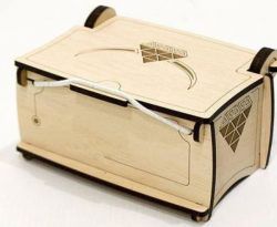 طرح جعبه جواهرات چوبی برش لیزری cnc - cnc laser cut wooden jewelry box ve - برای دستگاه CNC چوب و لیزر (سی ان سی)