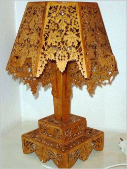 طرح آباژور چوبی برش لیزری cnc طرح انگور الگوی - cnc laser cut wooden lampshade vine pattern ve - برای دستگاه CNC چوب و لیزر (سی ان سی)