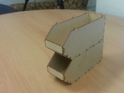 طرح جعبه‌های چوبی برش لیزری cnc که می‌توان روی هم چید () - cnc laser cut wooden stackable boxes - برای دستگاه CNC چوب و لیزر (سی ان سی)