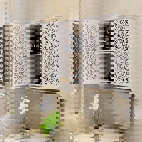 طرح قفسه‌های دیواری چوبی برش لیزری cnc - cnc laser cut wooden wall mount shelves - برای دستگاه CNC چوب و لیزر (سی ان سی)