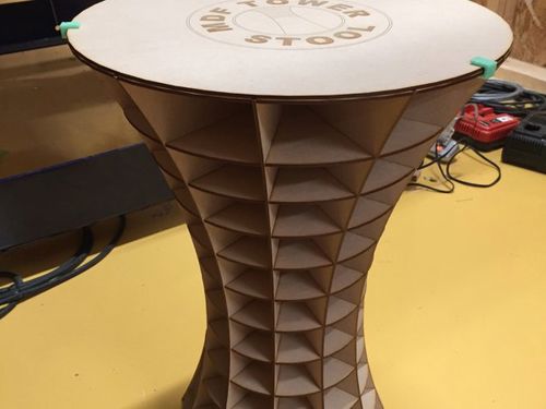 طرح برش مدفوع لیزری cnc پلاسما - cnc plasma laser cut stool - برای دستگاه CNC چوب و لیزر (سی ان سی)