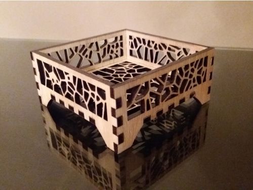 طرح نگهدارنده زیرلیوانی - coaster holder ve - برای دستگاه CNC چوب و لیزر (سی ان سی)
