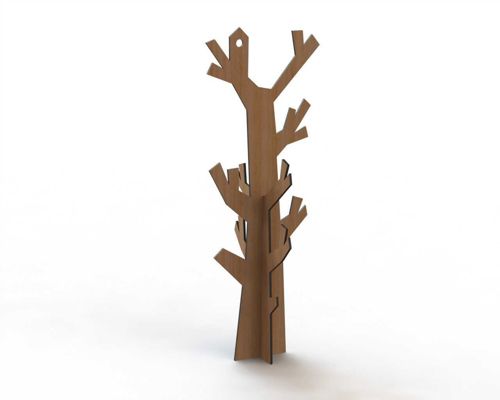 طرح پایه آویز برای برش لیزری - coat hanger stand for laser cut ve - برای دستگاه CNC چوب و لیزر (سی ان سی)