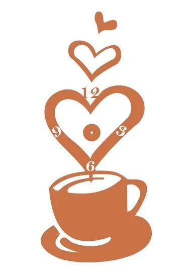 طرح coffee-wall-clock-ve
