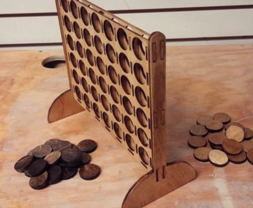 طرح اتصال چهار بازی برای لیزر کات - connect four game for laser cut ve - برای دستگاه CNC چوب و لیزر (سی ان سی)