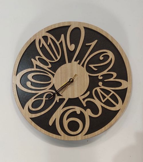 طرح ساعت دیواری خاص و منحصربه‌فرد لیزری - cool and unique wall clock for laser cut ve - برای دستگاه CNC چوب و لیزر (سی ان سی)
