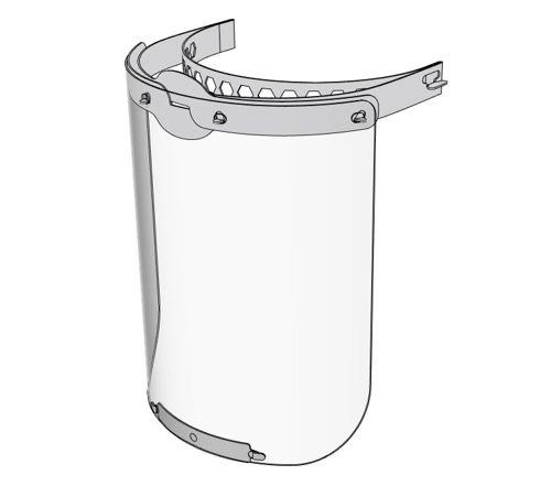 طرح محافظ صورت کووید محافظ صورت لیزر - covid 19 face shield protector laser cut - برای دستگاه CNC چوب و لیزر (سی ان سی)