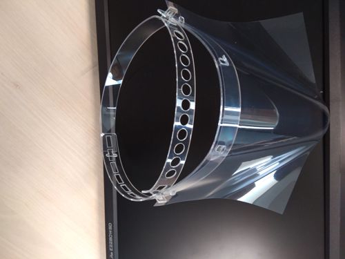 طرح محافظ صورت محافظ کووید باند قابل تنظیم - covid19 protective face shield adjustable bands - برای دستگاه CNC چوب و لیزر (سی ان سی)