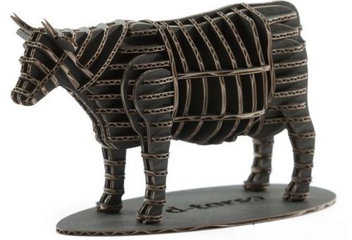 طرح گاو سه بعدی پازل - cow 3d puzzle - برای دستگاه CNC چوب و لیزر (سی ان سی)