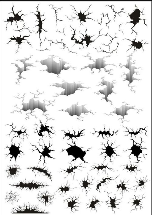 طرح cracks-set-for-laser-cut-ve