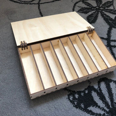 طرح نیروهای ماهیگیری جعبه‌ای برای برش لیزری - crate fishing troops layout for laser cut ve - برای دستگاه CNC چوب و لیزر (سی ان سی)