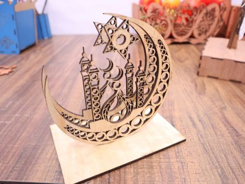 طرح هلال جای دستمال 4 میلی متری لیزر - crescent napkin holder 4mm laser cutting - برای دستگاه CNC چوب و لیزر (سی ان سی)