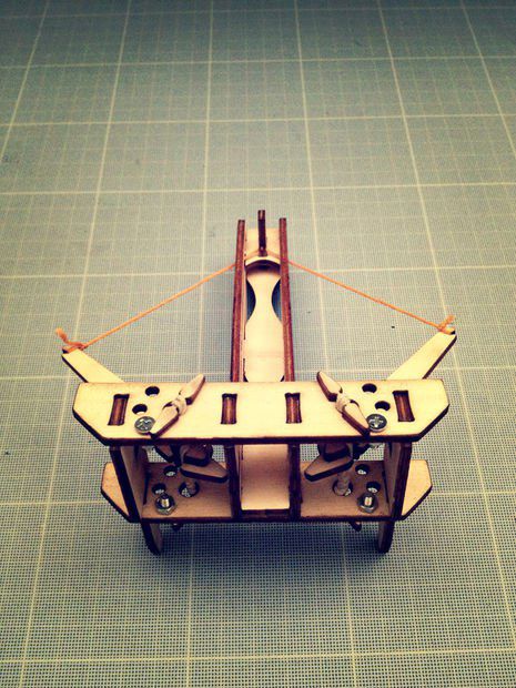 طرح کمان پولادی برای برش لیزری - crossbow for laser cut ve - برای دستگاه CNC چوب و لیزر (سی ان سی)
