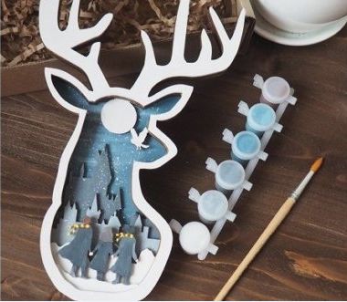 طرح cut-cnc-multilayer-deer-head
