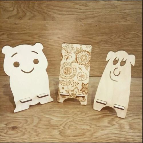 طرح cute-phone-stands-layout-for-laser-cutting-ve