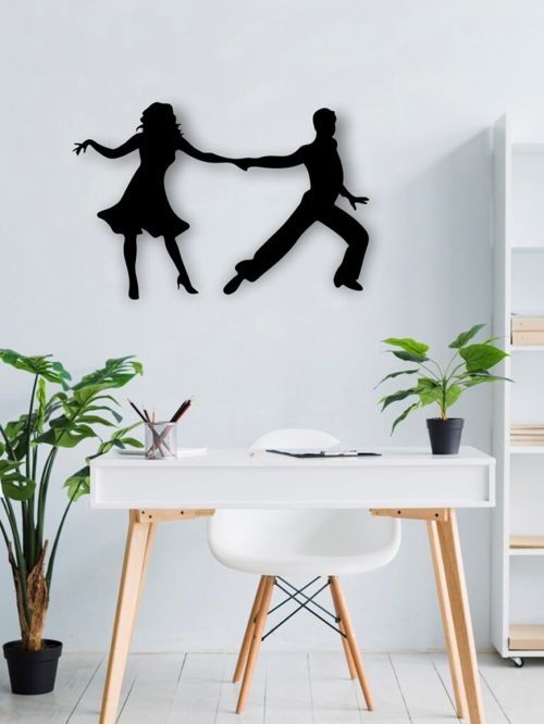 طرح رقص زوج دیوار برای برش لیزری - dancing couple wall for laser cutting ve - برای دستگاه CNC چوب و لیزر (سی ان سی)