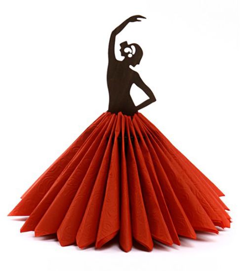 طرح رقص عروسک نگهدارنده npkin برش لیزری - dancing doll npkin holder laser cutting - برای دستگاه CNC چوب و لیزر (سی ان سی)