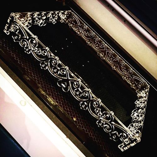 طرح سینی تزئینی پایه قالب - decorated tray stand template ve - برای دستگاه CNC چوب و لیزر (سی ان سی)