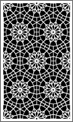 طرح تزئینی بافل ماندالا دانلود - decorative baffle mandala download - برای دستگاه CNC چوب و لیزر (سی ان سی)