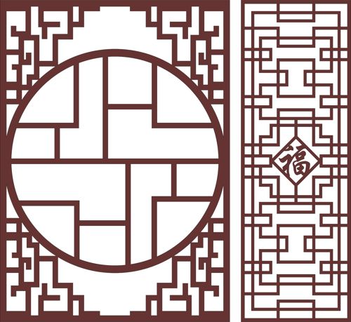 طرح طراحی پارتیشن کافه تزئینی برای برش لیزری - decorative cafe partition design for laser cutting - برای دستگاه CNC چوب و لیزر (سی ان سی)