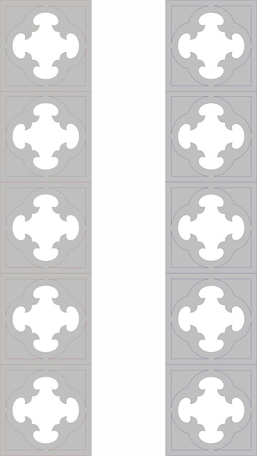 طرح پارتیشن مشبک تزئینی حکاکی شده برای برش لیزر - decorative carved lattice partition for laser cutting - برای دستگاه CNC چوب و لیزر (سی ان سی)