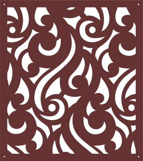 طرح پنل صفحه جداکننده تزئینی برای برش لیزری - decorative divider screen panel for laser cutting - برای دستگاه CNC چوب و لیزر (سی ان سی)