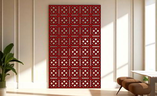 طرح برش لیزری تزئینی گریل برای دیوارها - decorative laser cut grill design for walls ve - برای دستگاه CNC چوب و لیزر (سی ان سی)
