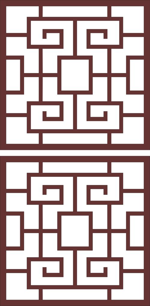 طرح الگوی صفحه مشبک تزئینی برای برش لیزری - decorative lattice screen pattern for laser cut ve - برای دستگاه CNC چوب و لیزر (سی ان سی)