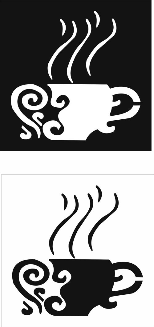 طرح نقوش تزئینی فنجان قهوه برای برش لیزری - decorative motifs of coffee cups for laser cut ve - برای دستگاه CNC چوب و لیزر (سی ان سی)