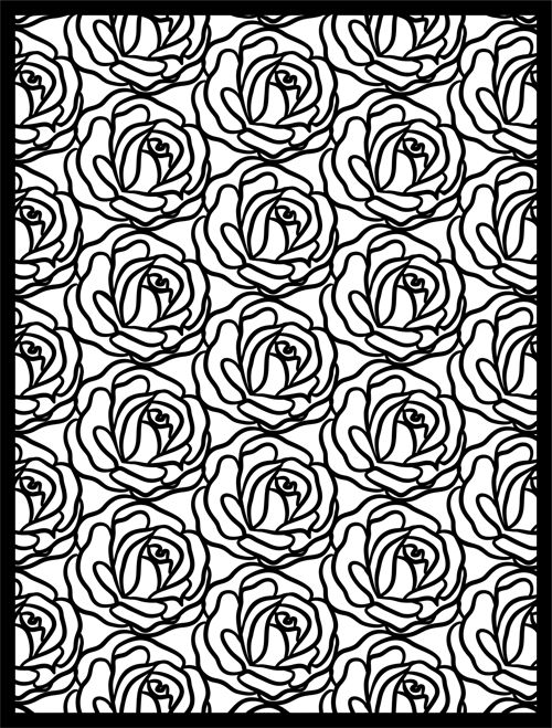 طرح decorative-privacy-partition-indoor-panel-room-divider-floral-lattice-stencil-pattern
