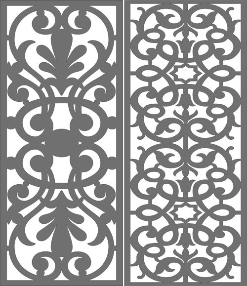 طرح decorative-privacy-partition-indoor-panel-room-divider-pattern-for-laser-cut-ve