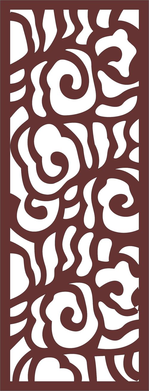 طرح decorative-privacy-partition-indoor-panel-room-divider-seamless-design-cnc-laser-cutting